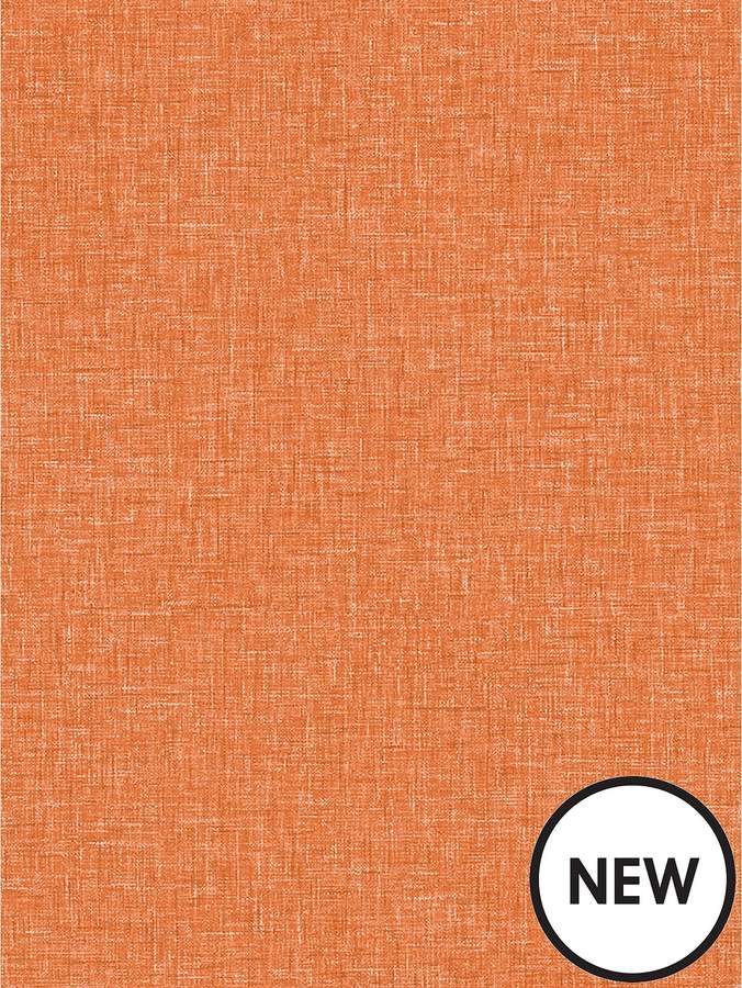 ARTHOUSE Linen Texture Vintage Orange Wallpaper