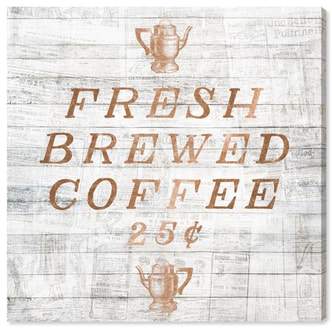 Fresh Brewed Coffee Canvas Wall Art