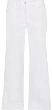 Fey Cropped High-Rise Wide-Leg Jeans