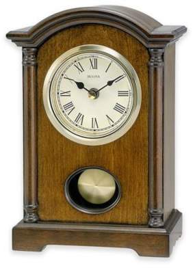 Dalton Table Clock in Walnut