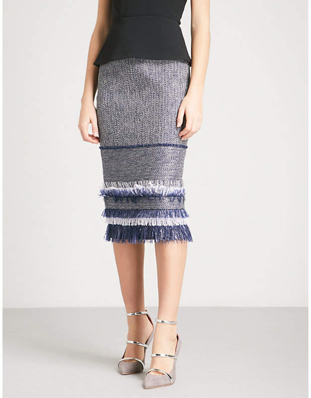 Honeywell high-rise fitted woven skirt