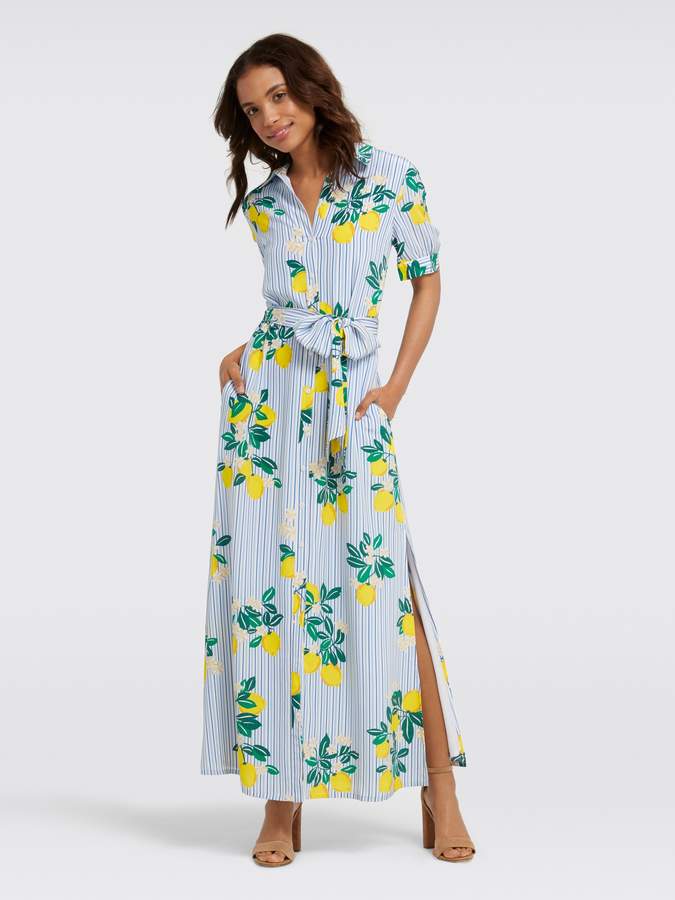 Collection Lemon Blossom Floral Maxi Dress