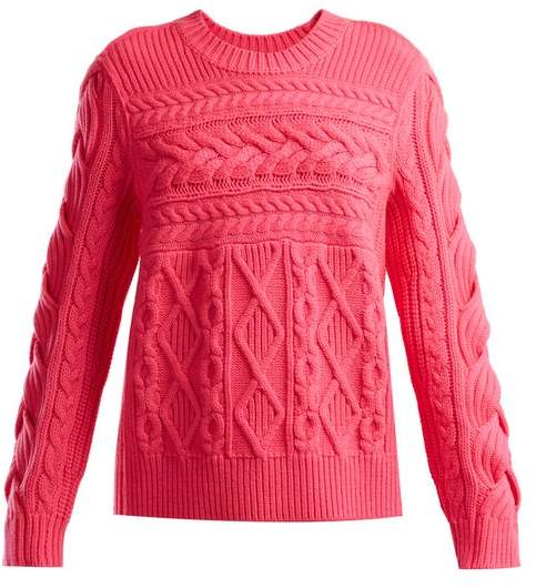 Aran wool and cashmere-blend sweater