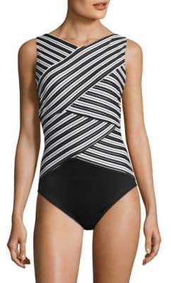 Miraclesuit Swim Mayan Stripe Brio One-Piece Swimsuit