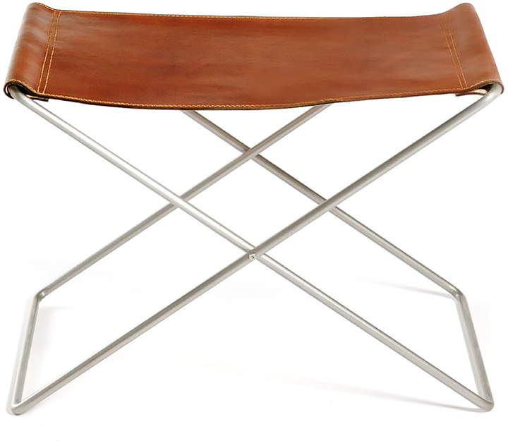 Ox Denmarq - OX Hocker, edelstahl / Cognac