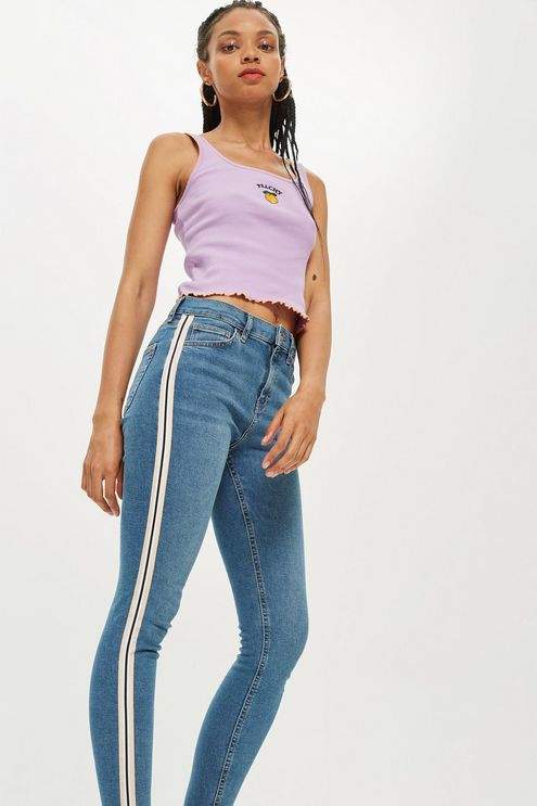Petite side stripe jamie jeans