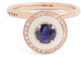 SELIM MOUZANNAR Sapphire, diamond & pink-gold Mina ring