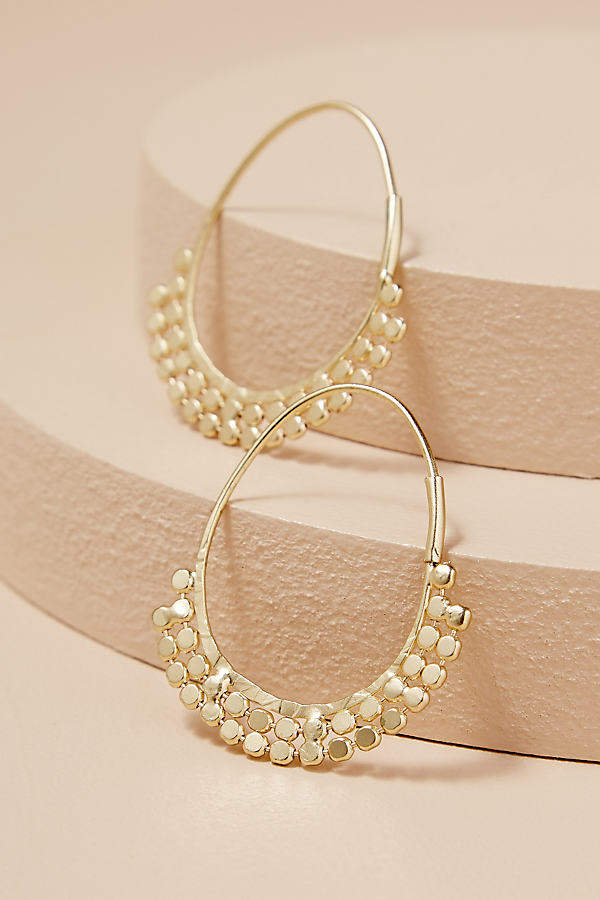 Cheyenne Creolen mit Münzdesign - Gold