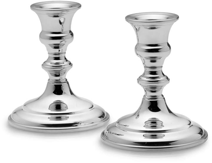Empire SilverTM Set of 2 Small Pewter Candlesticks