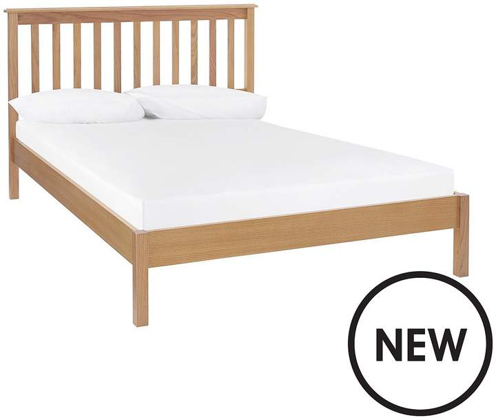 Dawson Low Foot End Bed Frame With Mattress Options () - Oak-Effect