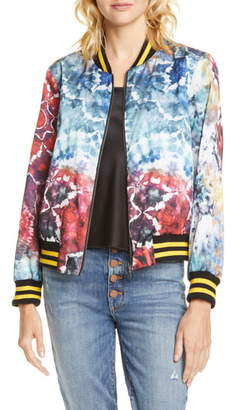 Alice + Olivia Lonnie Reversible Bomber Jacket Alice + Olivia Lonnie Reversible Bomber Jacket