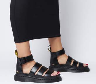 dr martens geraldo ankle strap sandals in black