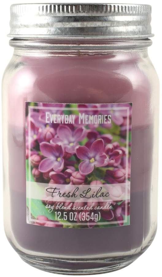 Everyday Memories Fresh Lilac 12.5-oz. Tri-Pour Candle Jar