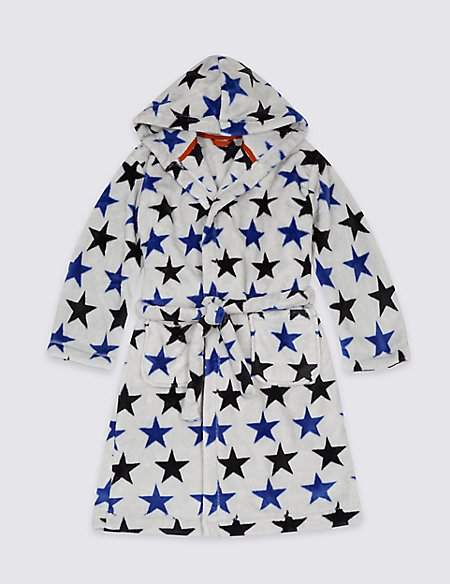 Star Print Dressing Gown (1-16 Years)