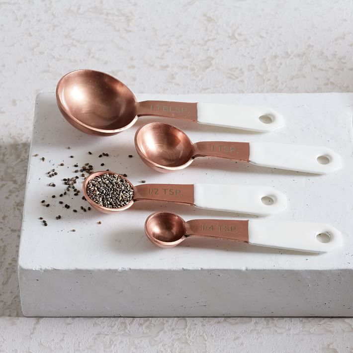 Copper + Enamel Measuring Spoons