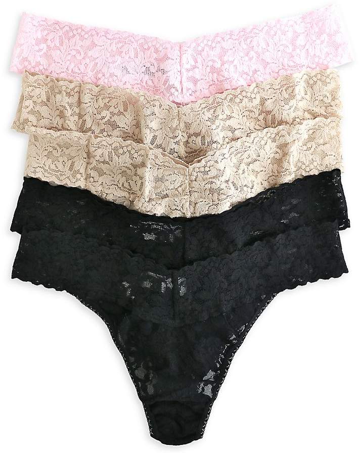 Women's Five-Pack Low-Rise Lace Thongs