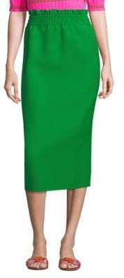 Elastic Waist Pencil Skirt