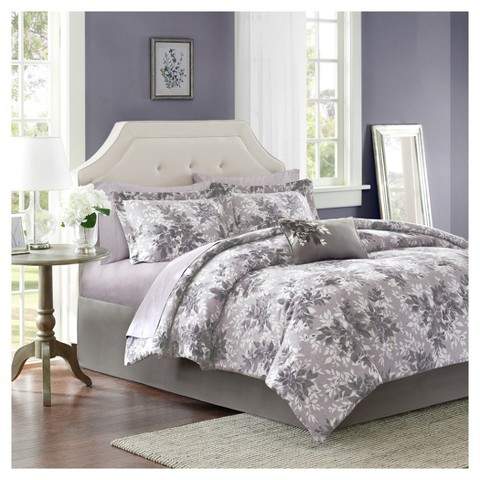 Gray Lark Printed Quilt Set