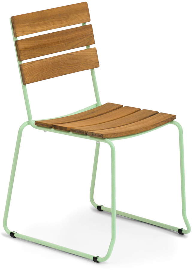 Weishäupl - Balcony Stuhl, Teak / Pastellgrün