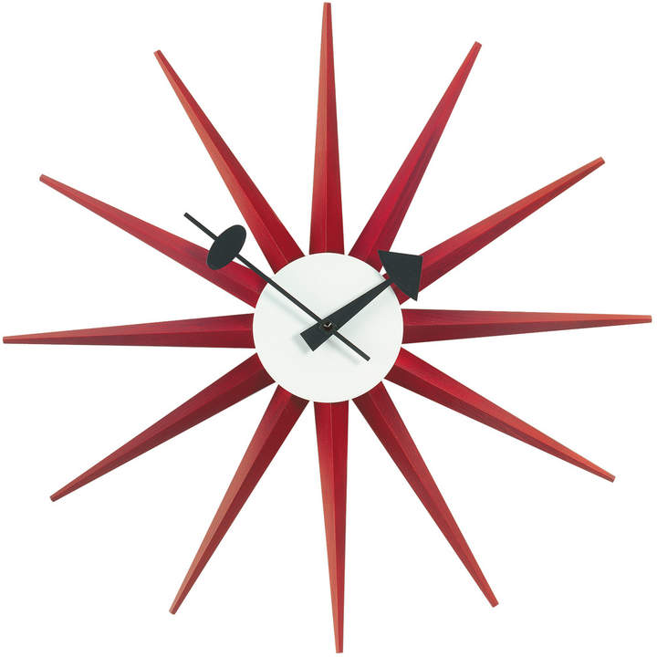 Sunburst Clock, Rot