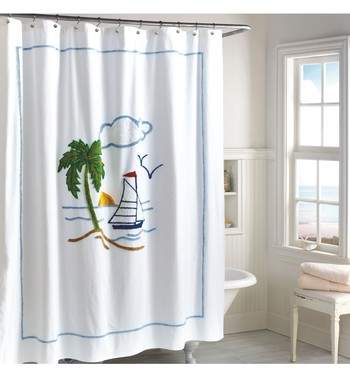 DESTINATIONS Tropical Isle Shower Curtain