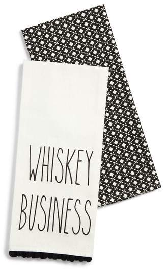 Whiskey Business Set of 2 Dishtowels