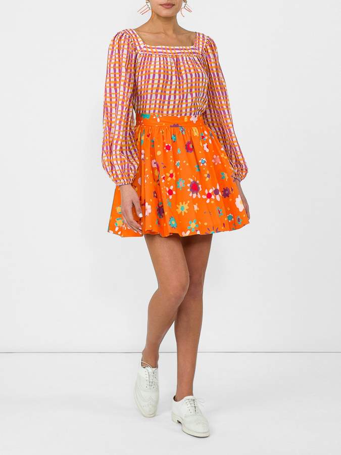 Lhd printed mini skirt