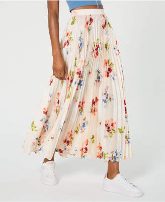 Jill Stuart Floral-Print Pleated Maxi Skirt