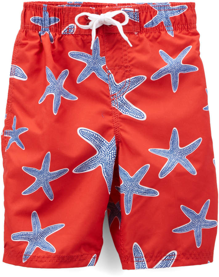Red Starfish Boardshorts - Toddler & Boys