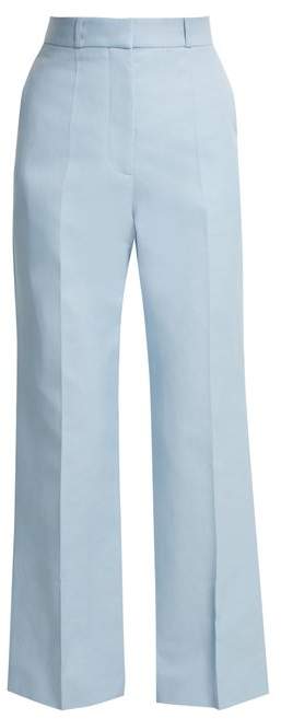 Buy Straight-leg cotton-blend trousers!