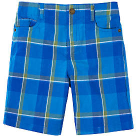 Boys' Check Chino Shorts, Blue