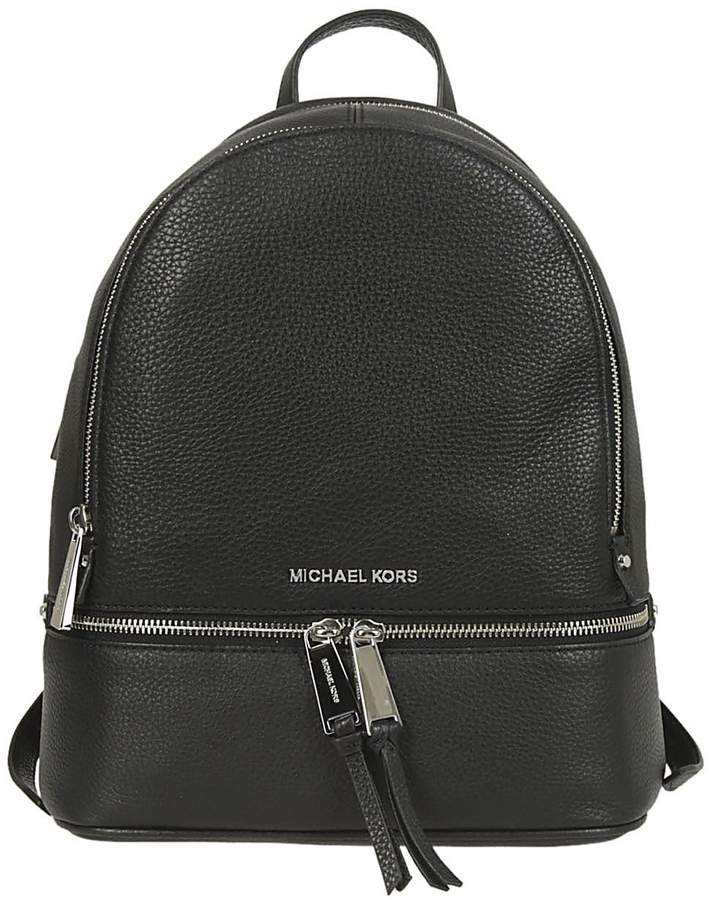 Michael Kors Logo Backpack - NERO/ARGENTO - STYLE