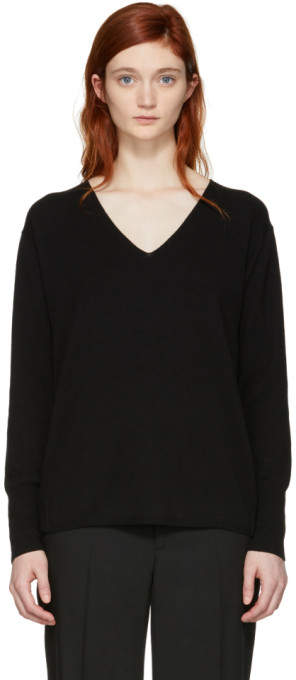 Black Cashmere Louisa Sweater