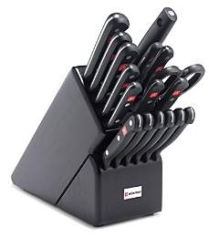 Gourmet 18-Piece Knife Block Set, Black