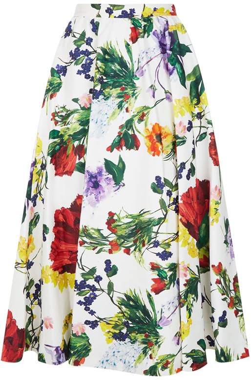 Earla Floral Midi Skirt