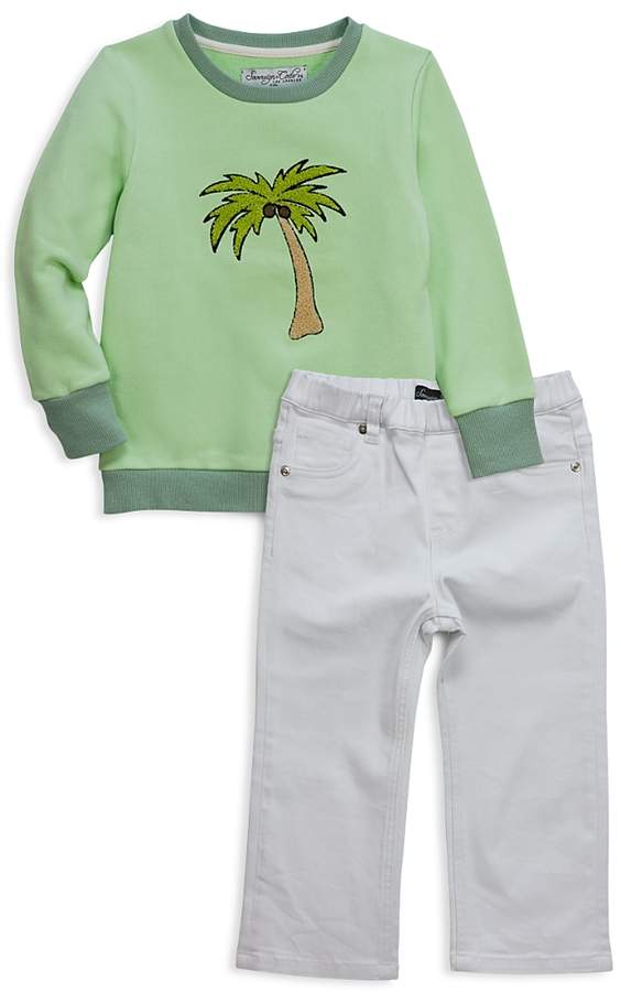 Boys' Palm Tree Sweatshirt & Jeans Set - Baby