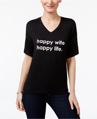 Peace Love World Happy Wife Graphic T-Shirt