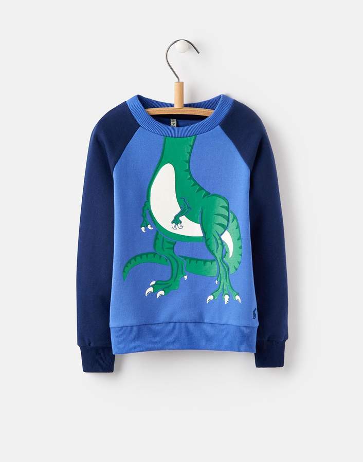 Joules Clothing Dazzling Blue Rogan Character Sweatshirt 1yr