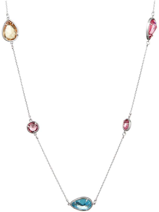 Unanyme Georges Rech Halskette mit Swarovski-Kristallen - zweifarbig