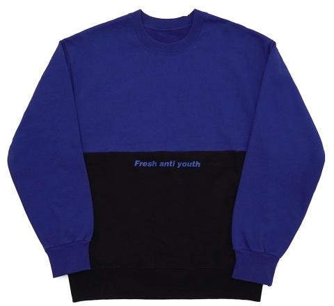 [UNISEX] Half Sweatshirt - Blue
