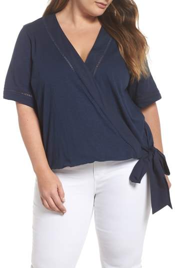 Tie Front Wrap Top