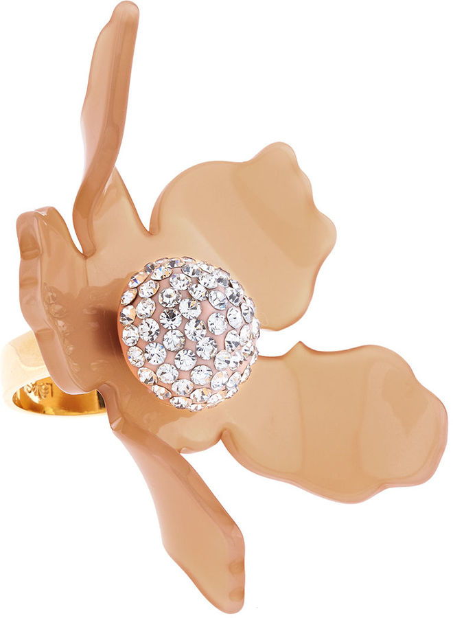 Crystal Lily Ring