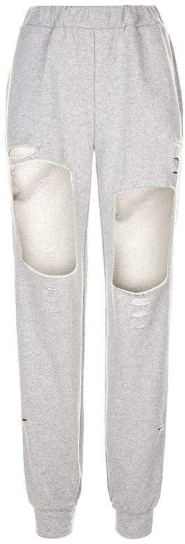 Forte Couture Cut-Out Knee Sweatpants