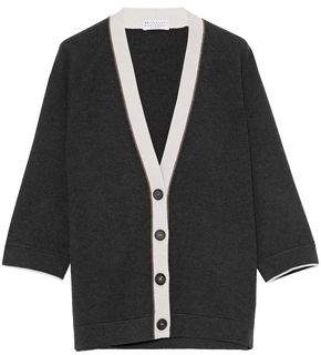 Bead-Embellished Virgin Wool Cashmere And Silk-Blend Cardigan
