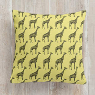 Designer Giraffe Self-Launch Square Pillows