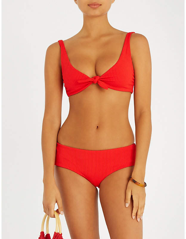 Rio tie-front bikini top