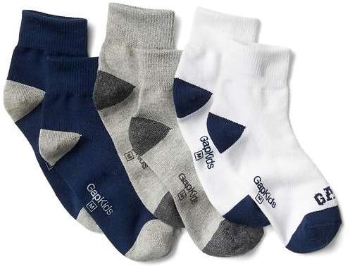 Logo quarter crew socks (3-pack)