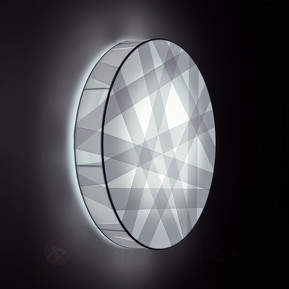 LED-Wandleuchte Cross Lines CW, 40 cm Durchmesser
