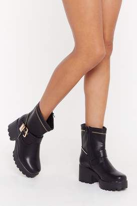 karmel black biker boots