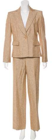 Structured Tweed Pantsuit